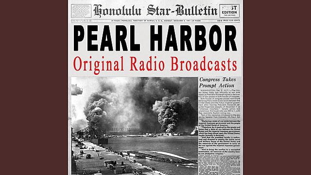 Pearl Harbor reported over radio