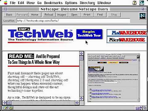 Netscape Navigator 2.0.