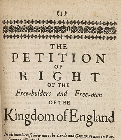Petition of Right Signed