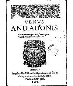 Publica los poemas Venus y Adonis y La violación de Lucrecia