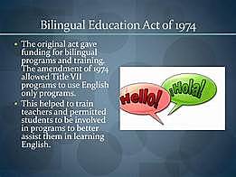 Educational Amendment Act of (1974)