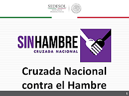 Cruzada Nacional contra el hambre