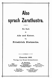 Obras importantes de Nietzsche