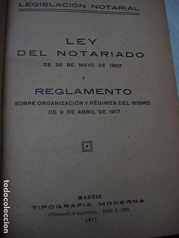 La  primera  Ley  Orgánica  del  Notariado Español