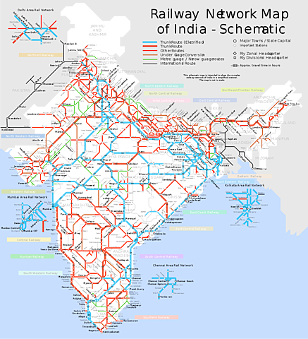 Red ferroviaria más extensa del mundo