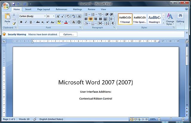 Word 2007