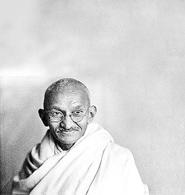 Gandhi viajó por la India