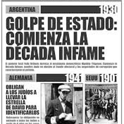 Timeline: ARGENTINA. Gobiernos desde 1928 a 1943