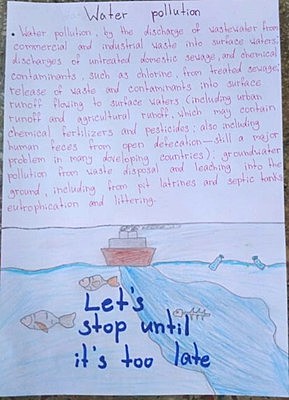 pollute water and save it