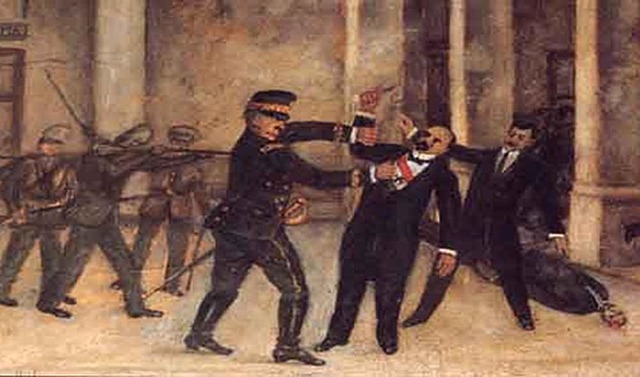 Francisco I. Madero y el vicepresidente José María Pino Suárez fueron asesinados.