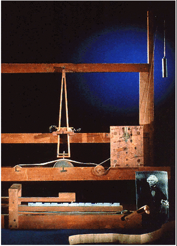 Samuel Morse invents a telegraph that can send short and long beeps, called "dots" and "dashes"