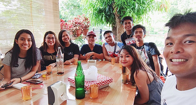 After 2 years, finally pizza with "barkada" (friends)