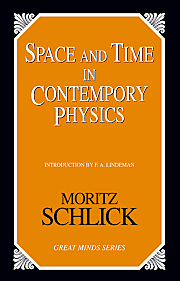 "Space and Time in Contemporary Physics"