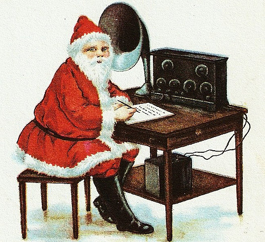 Christmas Carols are broadcast over radio