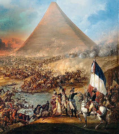 Napoleón invade Egipto; encarga un reconocimiento científico de sus antigüedades