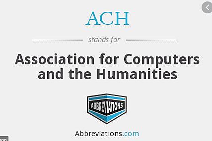 Se crea Computers and humanities