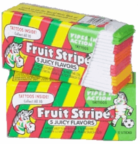 Curtis started selling flavored paraffin gums