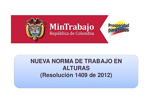 RESOLUCIÓN 1409 DE 2012