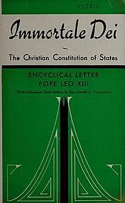 Encíclica Immortale Dei.