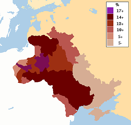 Russia, Zona di Residenza ebraica