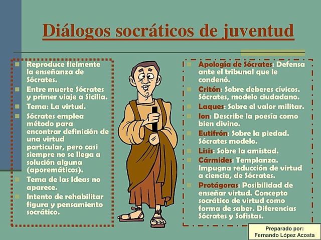 Platón proclama sus Diálogos de la Juventud u Obras socráticas.