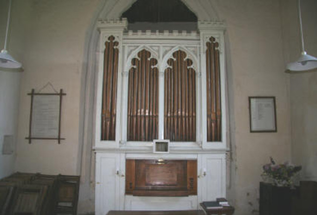 Organ moved here from Walberswick    (St Andrew's Church)