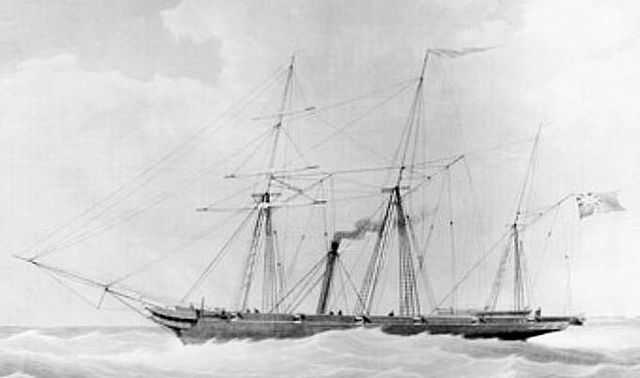 SS. Archimedes, The first ship propelled by a propeller and steam