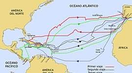 Timeline: Viajes de Españoles a América
