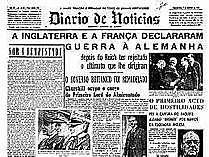 França e Inglaterra declaram guerra à Alemanha.