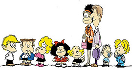 Timeline: Mafalda e seus amigos