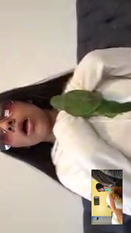 one of the first times i facetimed Odibel