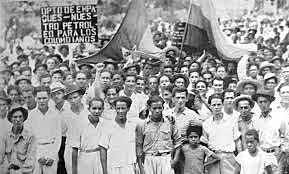 Los obreros contribuyen a la lucha del pueblo liberal por la muerte de Jorge Eliécer Gaitán.