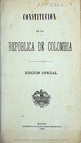 CONSTITUCIÓN DEL 1886