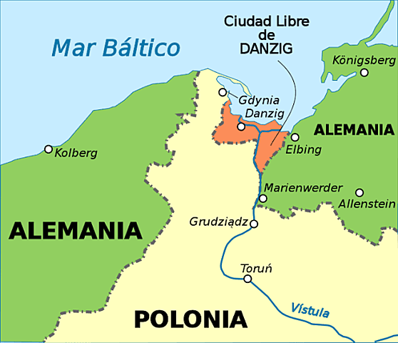 Alemanha anexa a cidade livre de Danzig.