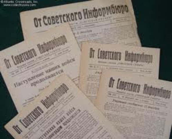 Soviet Union established the communist information burea