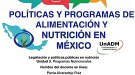 Timeline: Políticas y programas de alimentación y nutrición en México