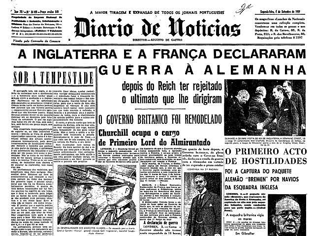 Começa oficialmente a Segunda Guerra Mundial.