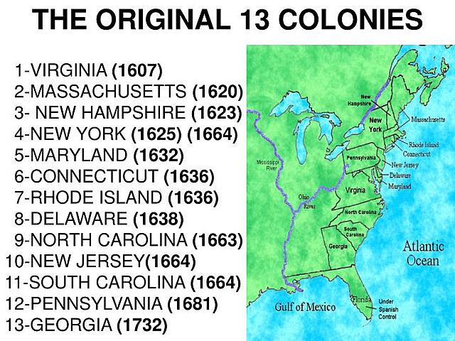 13 colonies
