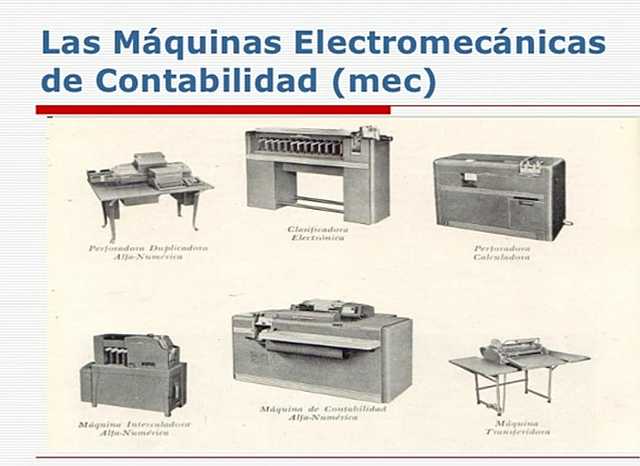 Aparición de las maquinas