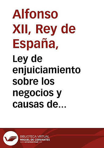 LEY DE ENJUICIAMIENTO DE 1830