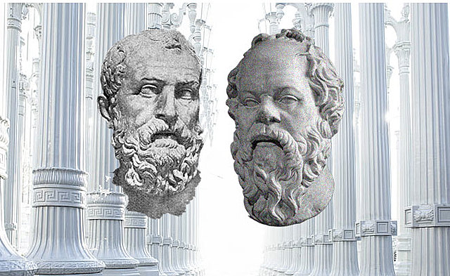 Encuentro de Platón y Sócrates