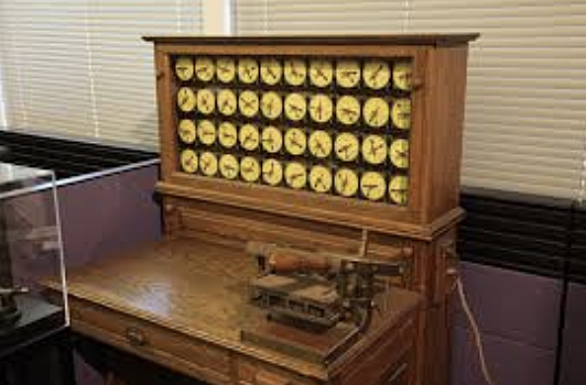 Herman Hollerith Designed Punch Card Calculator