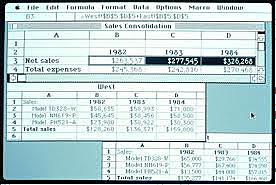 la primera versión de Excel