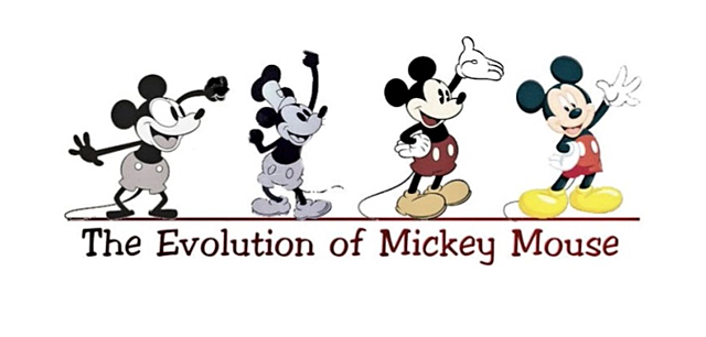 Evolucion de Mickey