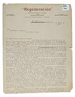 1901 DC SE FUNDA PERIÓDICO REGENERACIÓN QUE ES CONSIDERADO COMO UNO DE LOS MAS IMPORTANTES.