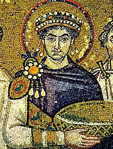 Justinian crowned the emperor of Byzantine