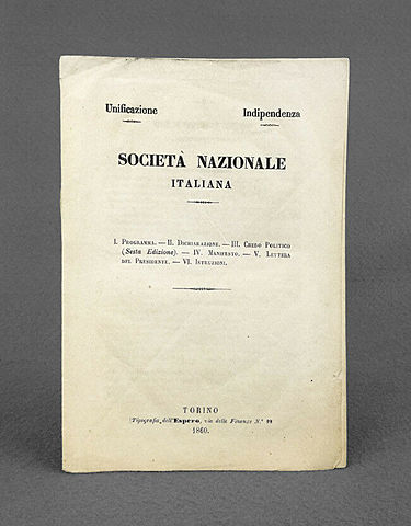 Italia, nasce la Società Nazionale