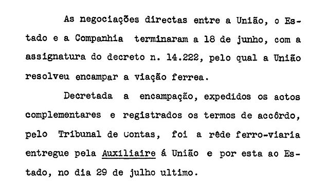 Auxiliaire perde definitivamente o controle da ferrovia