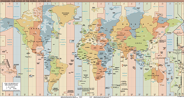 U.S. adopts standard time.