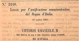 Italia: legge Lanza (o Ricasoli)